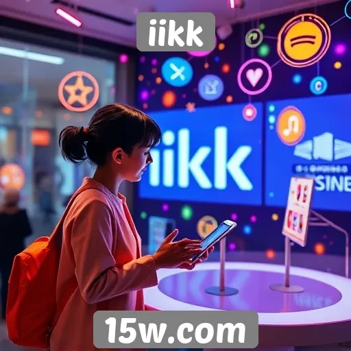 Experiências interativas oferecidas pela plataforma iikk